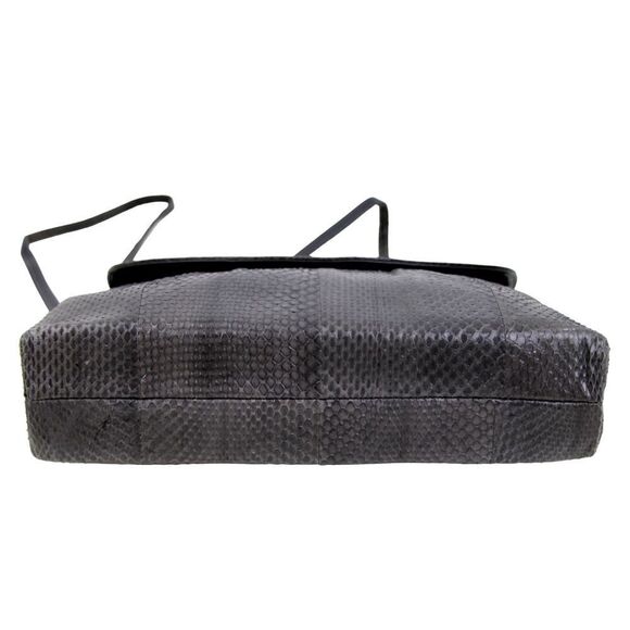 PHILIP LAURENCE MADE IN SPAIN GRAY REAL SNAKE SKIN SHOULDER BAG CROSSBODY PURSE - Picture 7 of 16